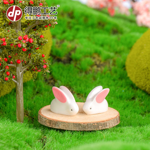 Figurine de lapin en résine Tuski D1271, décoration artisanale pour la maison, forme animale - Product Image 4