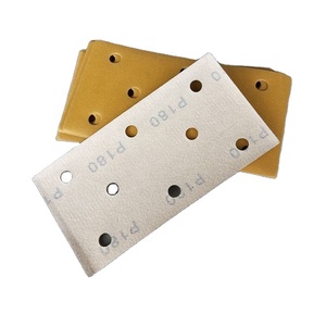 8 holeSanding ورقة مستطيلة ورقة الرمل للخشب خطاف معدني وحلقة للحصول على ماكينة سنفرة مدارية - Product Image 1