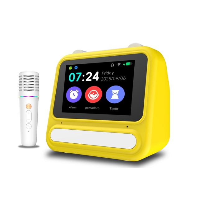 IPS Touch Screen Smart Speaker Portable AI Speaker Wireless Bluetooth WiFi Music Player Support TF Card