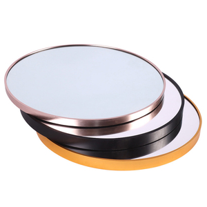 <span class=keywords><strong>Grand</strong></span> <span class=keywords><strong>miroir</strong></span> rond en alliage d'aluminium <span class=keywords><strong>Miroir</strong></span> circulaire décoratif à suspension murale <span class=keywords><strong>Miroir</strong></span> mural décoratif à cadre en métal - Product Image 4