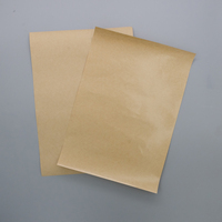Feuilles de papier revêtu PE brun, 300 pièces, 85gsm, qualité alimentaire, huile de Contact, hydrofuge, matériaux Kraft