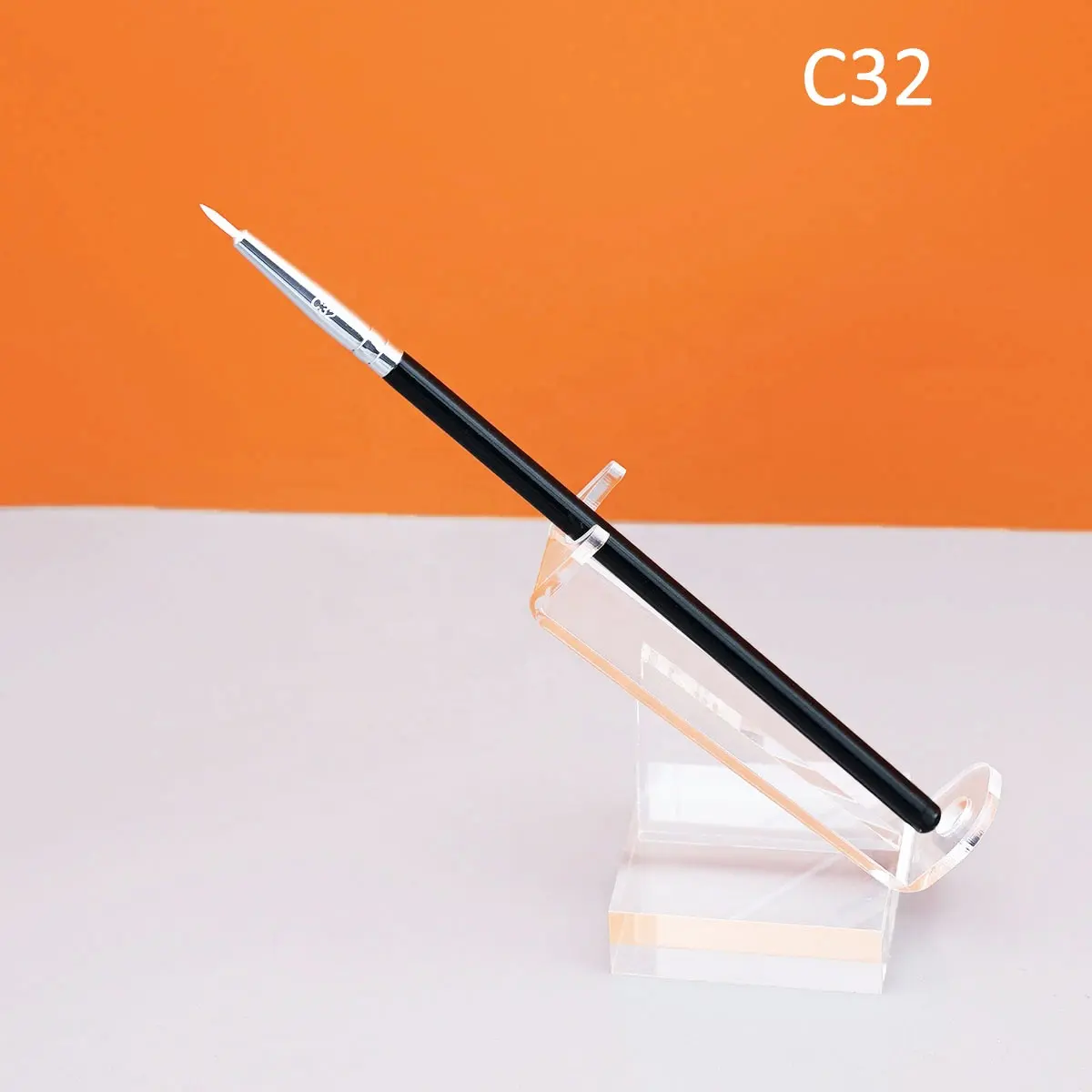 C32 blade black liquid details makeup eyeliner brush tip water activated sharp eyeliner empty container brush applicator black