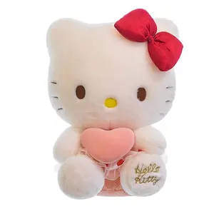 Sıcak satış Sanrioo Kawaii dolması hayvan oyuncaklar çocuklar için sevimli tasarım ile merhaba Kawaii KT peluş