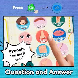 <span class=keywords><strong>Livre</strong></span> Sonore Électronique Interactif Parlant <span class=keywords><strong>pour</strong></span> l'Apprentissage du Français et de l'<span class=keywords><strong>Anglais</strong></span> <span class=keywords><strong>pour</strong></span> Enfants - Product Image 3