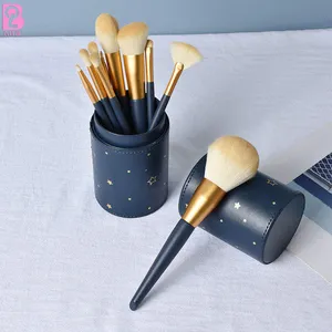 Beiqili Wholesale High Quality Cosmetic Brush Set Foundation Private Label Custom Logo 12 Pcs Pink Girl Make Up Makeup Brush Set