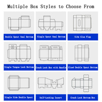 Caja de Cartón Blanca Personalizable, Caja de Embalaje Plegable con Laminado Mate, Cajas de Embalaje Transparentes para Alimentos con Logotipo y Ventana