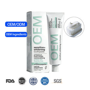 <span class=keywords><strong>Dentifrice</strong></span> blanchissant de marques personnalisées, <span class=keywords><strong>peroxyde</strong></span>, hydroxyapatite, <span class=keywords><strong>dentifrice</strong></span> sans fluor, <span class=keywords><strong>dentifrice</strong></span> à base de plantes pour dents sensibles - Product Image 1