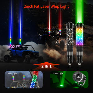 Luces LED para Antena con Control Remoto por Aplicación, 360 °   Luces Láser Espiral sin Cable, Luces Láser RGB Todoterreno para Polaris RZR Maverick - Product Image 3