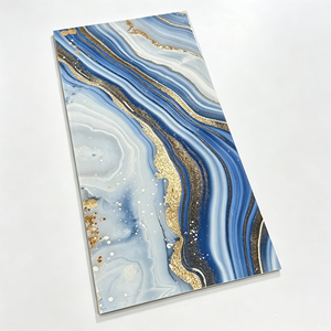 Baldosas de Piedra de Lujo con Vetas Doradas de 600x1200 mm, Baldosas de Mármol Pulido de Alto Brillo para Pisos y Paredes, para Proyectos de Hoteles y Villas en África - Product Image 1