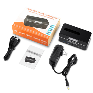 Rshtech ổ cứng <span class=keywords><strong>Dock</strong></span> với DC 12V/2A USB 3.0 SATA III HDD Docking Station với SD/TF READER cho 2.5 ''và 3.5'' Sata HDD/SSD - Product Image 6