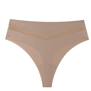 Culottes en nylon taille moyenne pour adolescentes, couleur unie, taille invisible, tailles européennes S-XL, toutes saisons, usage quotidien, fabriquées en Chine - Product Image 3
