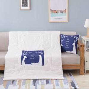 Biểu Tượng Tùy Chỉnh In Kỹ Thuật Số Mô Hình Động Vật Ấm Áp Mềm Mại Yoda Chăn Kiêm Gối - Product Image 6