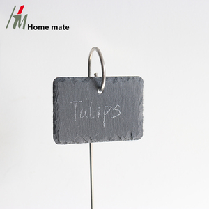 Crochets en métal avec une pierre en <span class=keywords><strong>ardoise</strong></span>, <span class=keywords><strong>d</strong></span>écoration de jardin, ornement de maison - Product Image 2