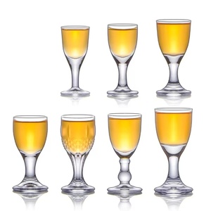 Copas de Cristal Clásicas Retro Transparentes para Vino Blanco, Vino Tinto, <span class=keywords><strong>Brandy</strong></span> y Chupitos, Capacidad de 200 ml - Product Image 5