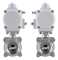 Vanne à boisseau sphérique pneumatique 3 pièces, corps en acier inoxydable 316L, options de joint PTFE FPM EPDM, soudée, DN15-DN100, directement de l'usine