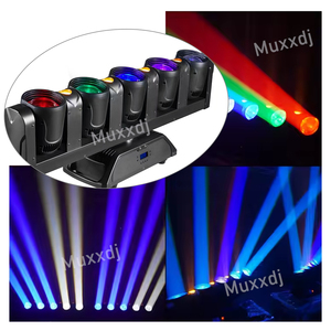 Iluminación de escenario 5x60W RGBW Led 5 Eye Sky Cannon Shakes Luz de haz de cabeza móvil Rotación infinita con control DMX512 - Product Image 5