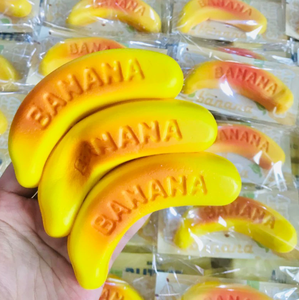 Juguete Antiestrés Suave en Forma de Plátano, de Rebote Lento, para Apretar, Alivia la Ansiedad en Niños, de Espuma de PU y Plástico - Product Image 1