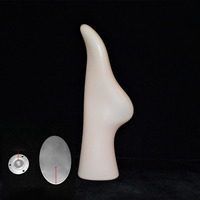 Modèle de chaussettes femme inversé pour adulte Chaussettes courtes en coton Modèle d'accessoires Mannequin de pied en plastique Modèle de pied femme pour affichage de chaussettes