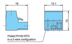 Bloc de terminaison P+F K-CJC-BU pour compensation de jonction froide 100 % neuf et original K-CJC-BU P+F K-CJC-BU Bloc de terminaison pour jonction froide - Product Image 3