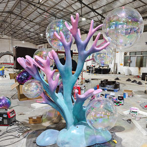 Acquario marino vita corallo scultura in fibra di vetro personalizzazione installazione fisica - Product Image 5