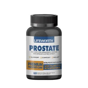 LIFEWORTH Prostate Saw Palmetto e Beta Sitosterol Suplemento para Homens, Suplemento de Apoio à Saúde da Próstata