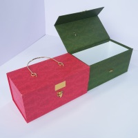 Boîte à dragées de mariage de style chinois JUXINDA, coffret cadeau de fiançailles, boîte d'emballage alimentaire rigide faite à la main, design à fentes, papier spécial