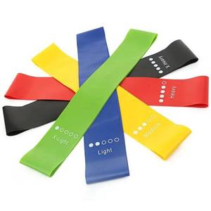 Ensemble de bandes de résistance Lot de 5 bandes élastiques à différents niveaux Home Gym Long Exercise <span class=keywords><strong>Resistance</strong></span> Band avec logo - Product Image 4