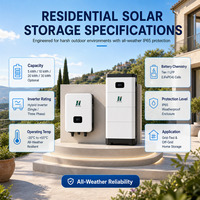 Système de stockage d'énergie domestique IP65 CAN LiFePO4, batterie solaire murale empilable 15,36 kWh 95% DOD pour l'alimentation quotidienne des ménages