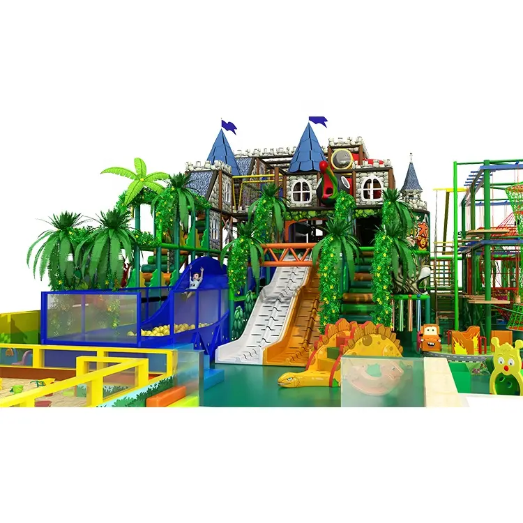 Aire de jeux intérieure avec cadre en Pvc, Cowboy, 1 pièce, matériel Commercial à thème d'aventures dans la Jungle, maison d'arbre, forêt, pour enfants
