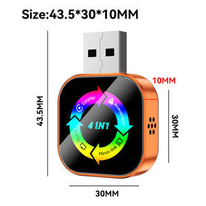 Adaptador Inalámbrico Carplay 4 en 1 con Puerto USB Naranja, Plug & Play, para Android Auto, Mirror Link y Airplay para IOS y Android - Product Image 2