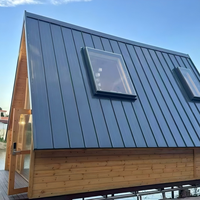 Villa à ossature acier, maison triangulaire préfabriquée, structure de toit à pignon de norme européenne, appartement de luxe 2 chambres