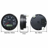 Speedometer Elektronik CANBUS J1939 0-125KM/H Odometer Terprogram untuk Takograf Truk