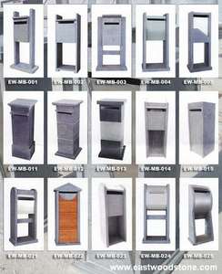 Boîtes aux lettres en granit paysager, <span class=keywords><strong>pierre</strong></span> bleue naturelle, pour les pays européens - Product Image 5