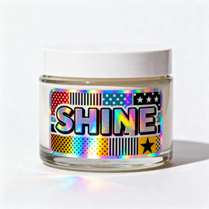 Wholesale Custom Brand logo <b>Waterproof</b> Gold Foil Stickers Luxury <b>Labels</b> - Product Image 5