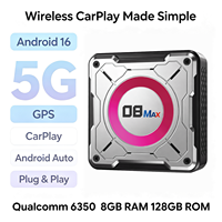 Boîte AI 5G YolanAuto pour BMW Qualcomm 6350 Android 16 Adaptateur sans fil CarPlay Android Auto Netflix YouTube Boîte multimédia vidéo