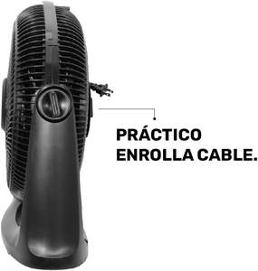 Ventilador de Mesa TAURUS TURBINE 16, 2 en 1, de Escritorio/Pared, 3 Velocidades, Negro, 30% Más Flujo de Aire, Menos Ruido, <span class=keywords><strong>ECOJET</strong></span>, Inclinación Ajustable, Eléctrico - Product Image 4