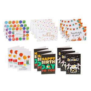 54 pz forniture per feste da ragazza con decorazioni per inviti di compleanno ripiegate con motivo di stampa per occasioni di ringraziamento natalizie - Product Image 5