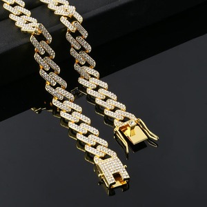 Export Quality Certified Moissanite Diamond Cuban Chain VVS Lab Gemstone <b>Choker</b> for Urban Fashion Wear Available for Sale - Product Image 3