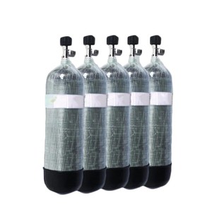 Bombola d'Aria SCBA Apparecchio Respiratorio Cilindro in Lega di Alluminio Bombola di Gas ad Alta Pressione in Fibra di Carbonio Composita - Product Image 4