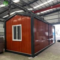 Maison Conteneur Démontable de 20 Pieds, Chambres Conteneurs Préfabriquées, Cabine en Bois, Petite Maison Préfabriquée