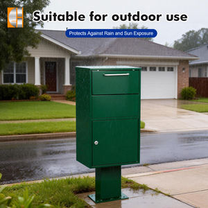 Sicherheit Benutzer definierte Paket versand box Outdoor Home Verzinkter Briefkasten Wetterfest-Paket-Drop-Box für den Wohnbereich - Product Image 3