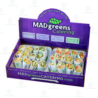 Grande boîte de boulangerie pour desserts Grande boîte de pique-nique à emporter pour sandwich Emballage alimentaire Hamburger Traiteur Sushi Kraft Boîte-cadeau avec poignée