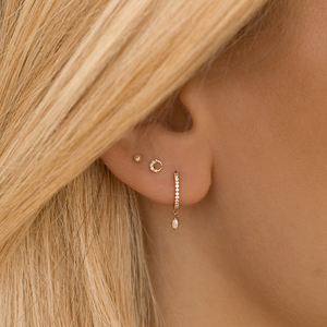 Pendientes CANNER de Plata de Ley 925, Joyería Chapada en Oro de 18k, Diseño Vintage con Circonita, Aros Elegantes para Mujer, Diseño de Diseñador, Hermosos, 2023 - Product Image 6