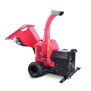 Máquina De Jardim Florestal 420CC 5 polegadas gasolina motor óleo palmeira madeira Branch Crusher Chipper