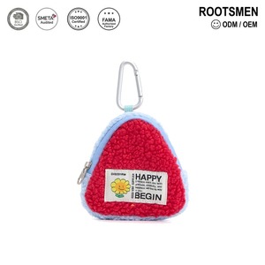 Monedero Triangular Mini Portátil de Lana de Cordero con Cierre de Cremallera, Ligero (40g), Color Personalizado, Diseño Unisex, Logotipo Personalizado - Product Image 1