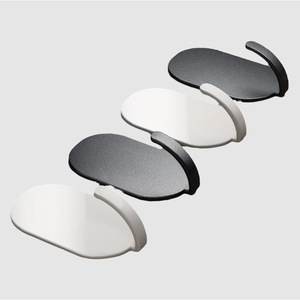 <b>Adhesive</b> <b>Hooks</b> Oval Shape Wall Mounted No Drill Minimalist Design For Kitchen Bathroom Door Storage <b>Hooks</b> 4 Pack - Product Image 5