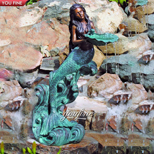 Hot Sale Outdoor Large <strong>Bronze</strong> <strong>Mermaid</strong> <strong>Statues</strong> Fountain - Product Image 3