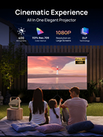 Proyector Inteligente Portátil XGIMI Elfin Flip Plus 1080P con Diseño Plegable, Google TV y Corrección Automática para Apartamentos y Dormitorios