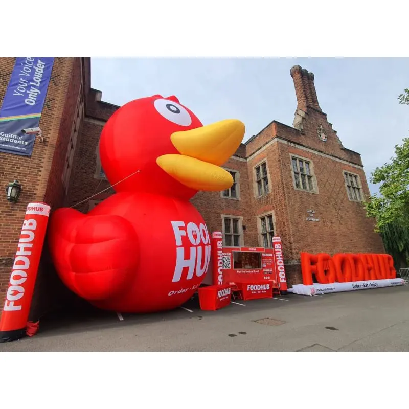 2024 publicidade inflável animal ao ar livre grande modelo de pato inflável gigante dos desenhos animados