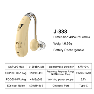 เครื่องช่วยฟังแบบดิจิตอล 4 ช่องสัญญาณ ลดเสียงรบกวน ชาร์จได้ คุณภาพเสียงคมชัด สำหรับผู้ใหญ่และผู้สูงอายุ ใช้ได้ทุกวัน - Product Image 5